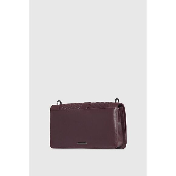 NWT $328 REBECCA MINKOFF Chevron Quilted Love Crossbody Handbag w/Chain Inset - Picture 13 of 13